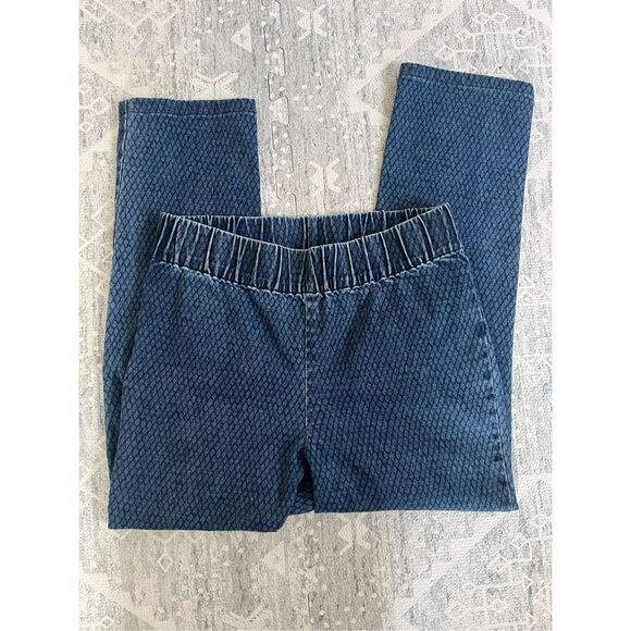 SOFT SURROUNDINGS Metro Jeggings Stretch Cotton Jeans Diamond Print Size… - Picture 1 of 6